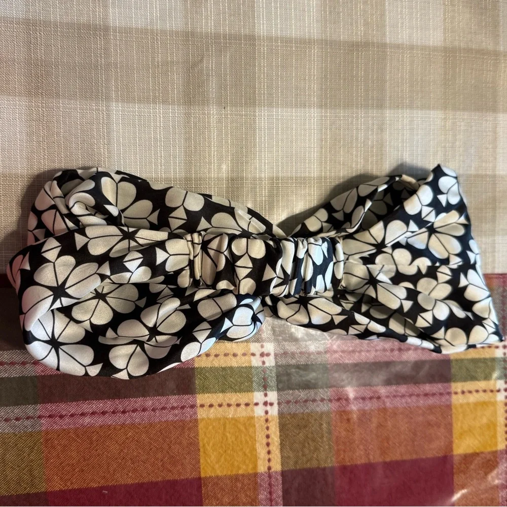 Kate Spade Spade Flower Silk Turban Headband